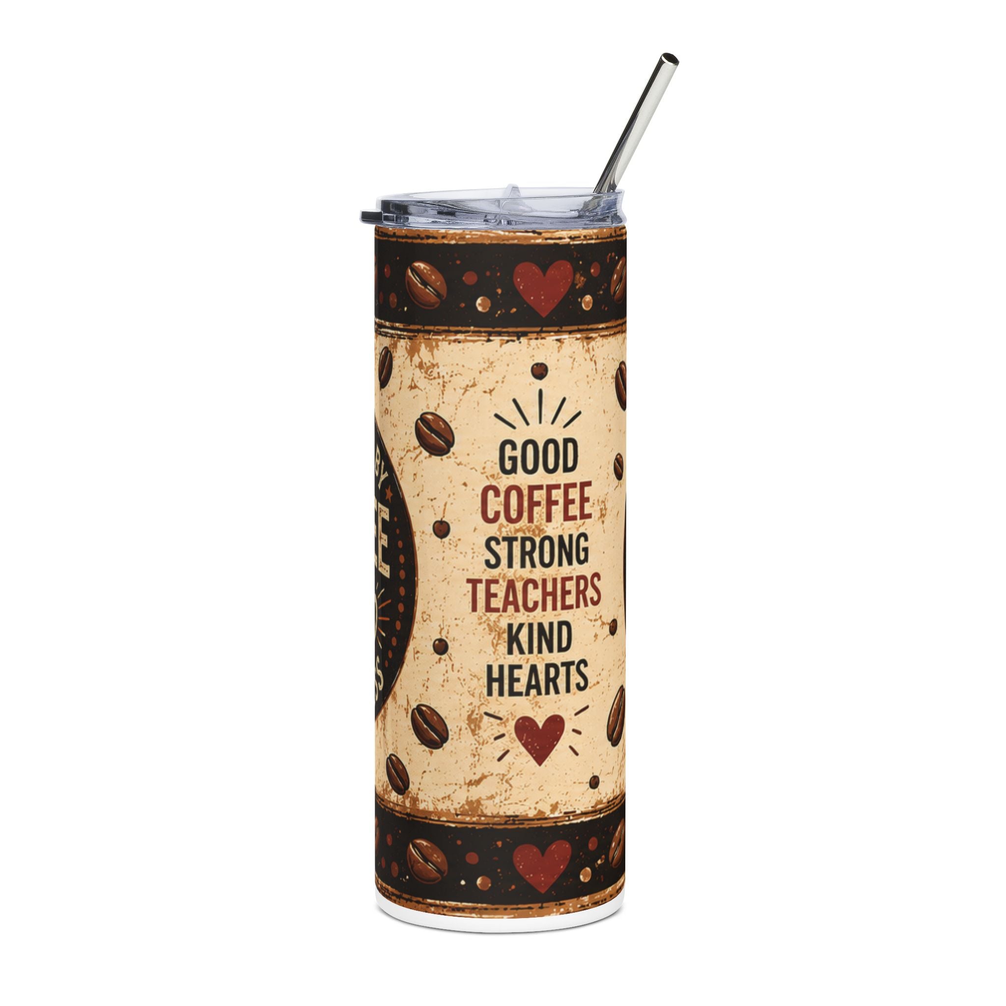 Powered by Coffee & Kindness | 20 oz Stainless Steel Teacher Tumbler