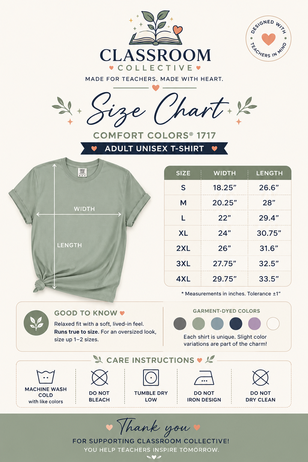 Coffee. Teach. Repeat. | Premium Comfort Colors® Teacher T-Shirt