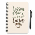 Lesson Plans & Lattes spiral notebook
