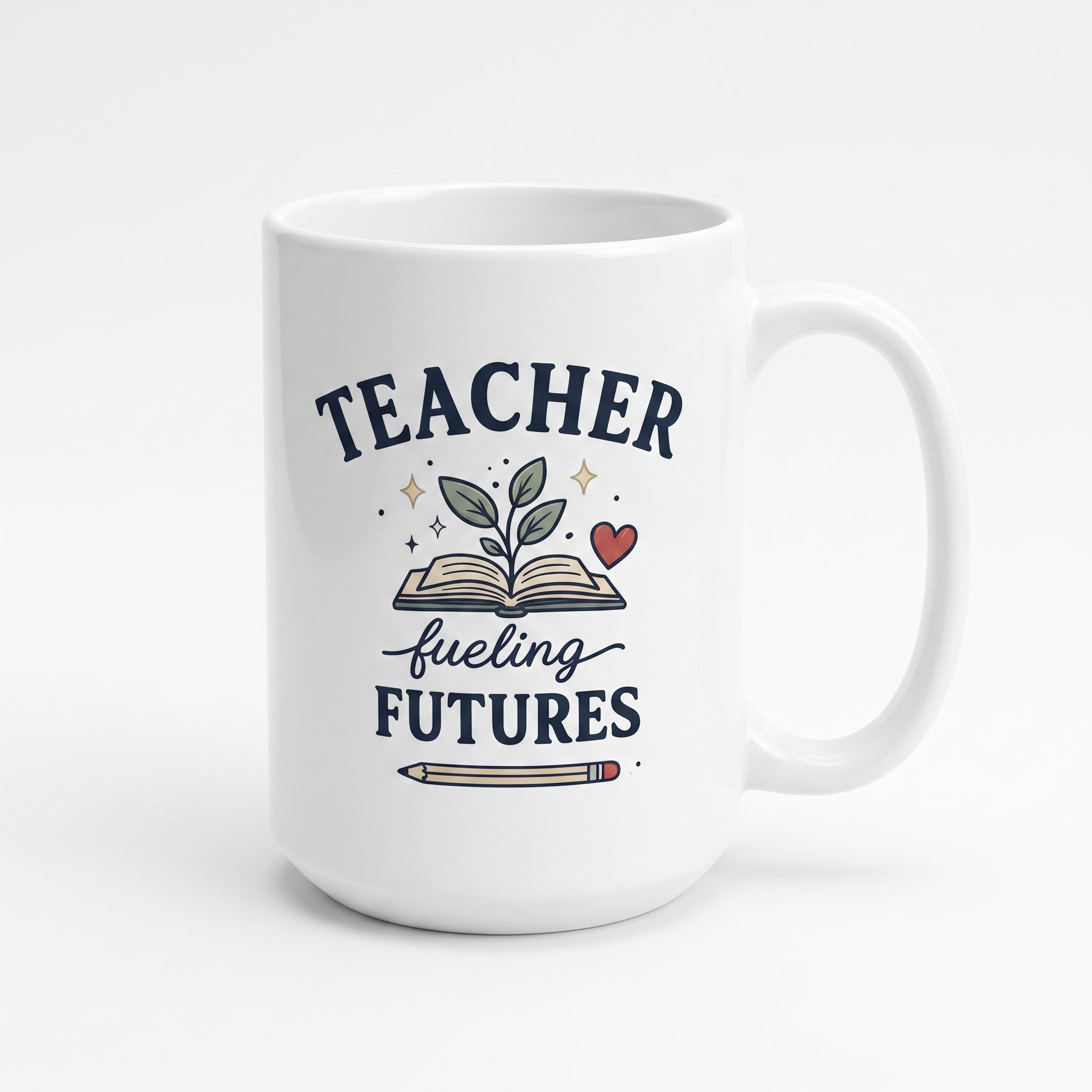 Teacher Fueling Futures 15 oz ceramic teacher mug